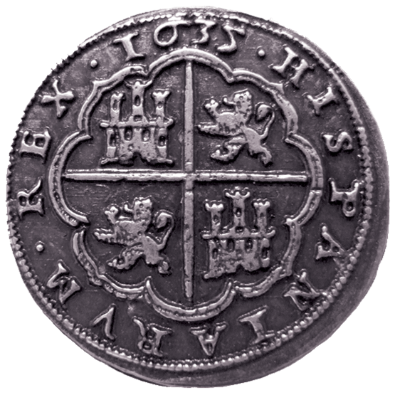 Real Dollar Spanish Coin Silver Spain Transparent PNG Image