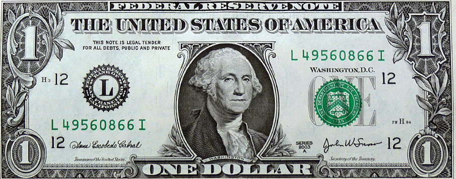 Five-Dollar United Banknote Bill Dollar One-Dollar One Transparent PNG Image