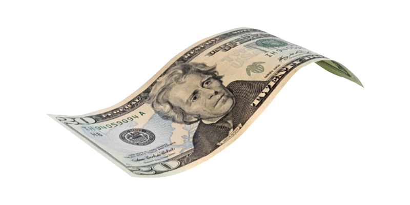 United Twenty-Dollar Photography Bill Dollar One-Dollar States Transparent PNG Image