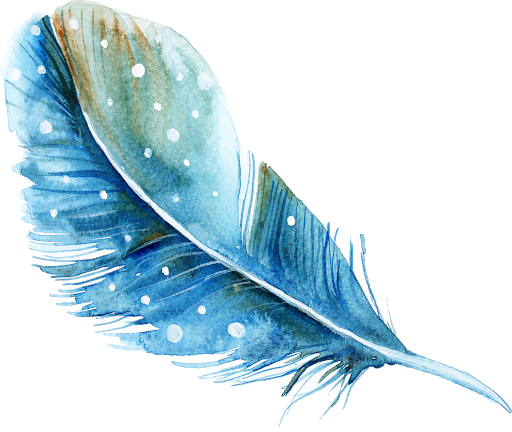 Watercolor Feather PNG Image High Quality Transparent PNG Image