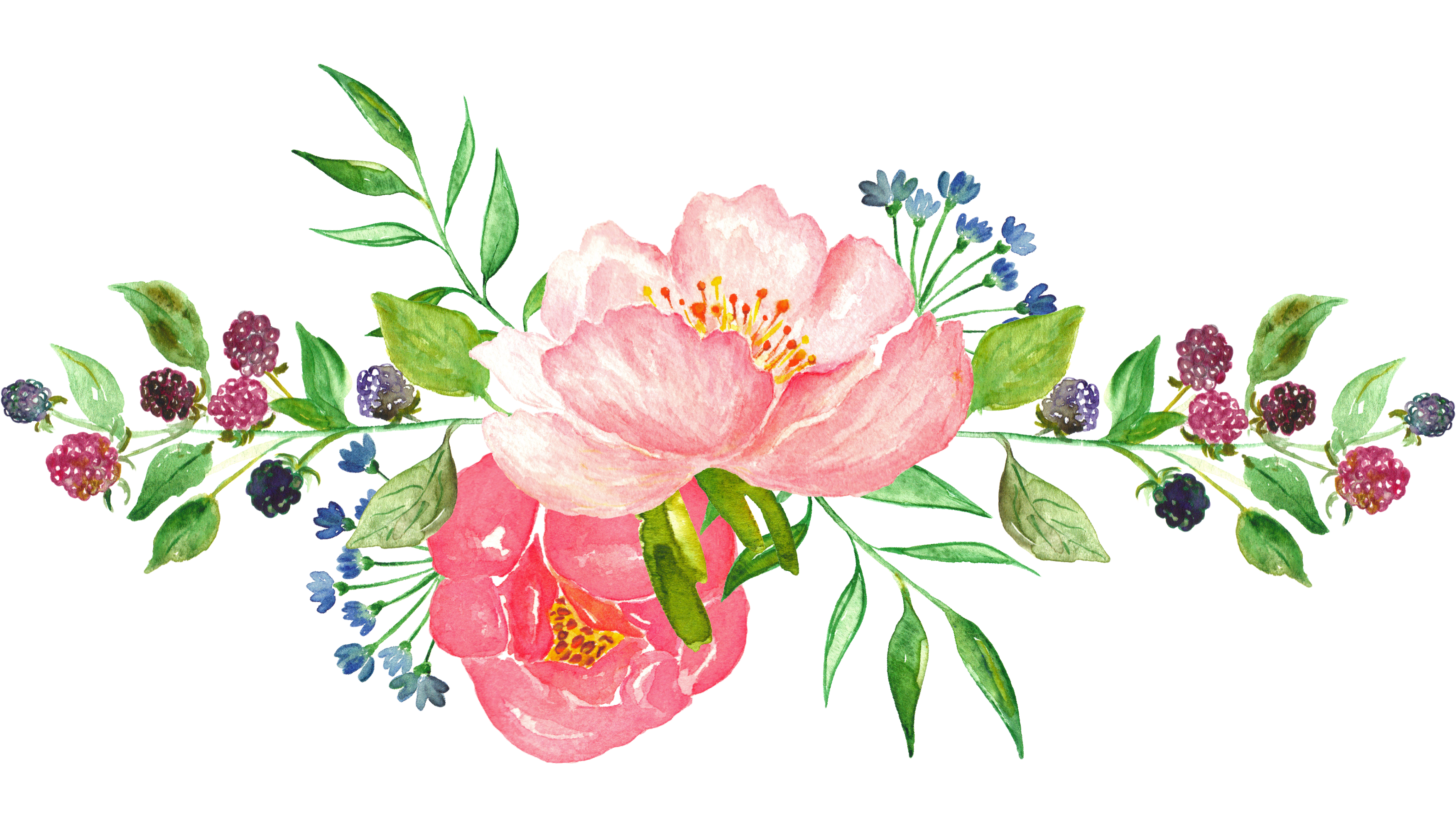 Watercolor Flower Pic Free Download PNG HQ Transparent PNG Image