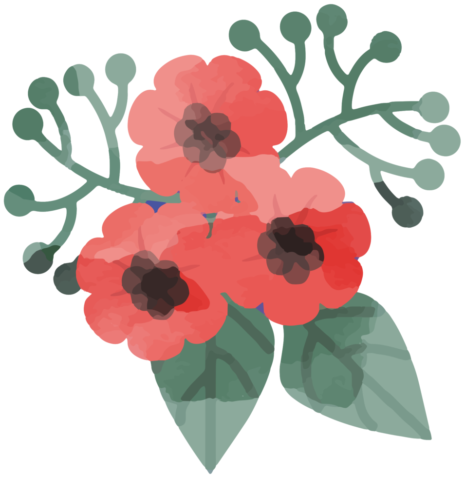 Watercolor Flower Free Clipart HD Transparent PNG Image