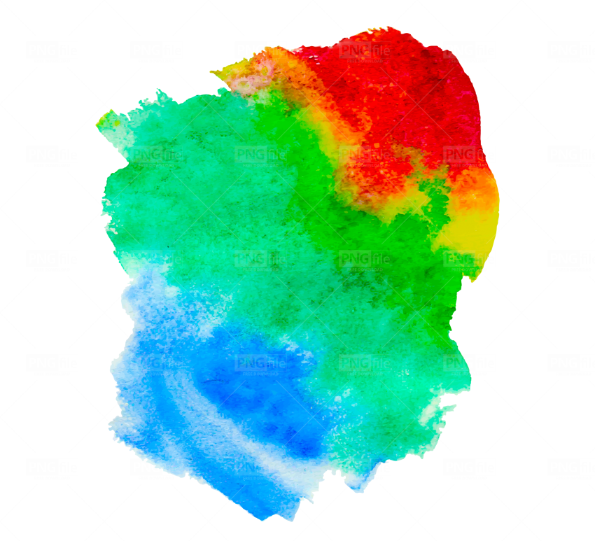 Watercolor Stain HQ Image Free Transparent PNG Image