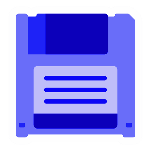 Blue Floppy Disk PNG File HD Transparent PNG Image