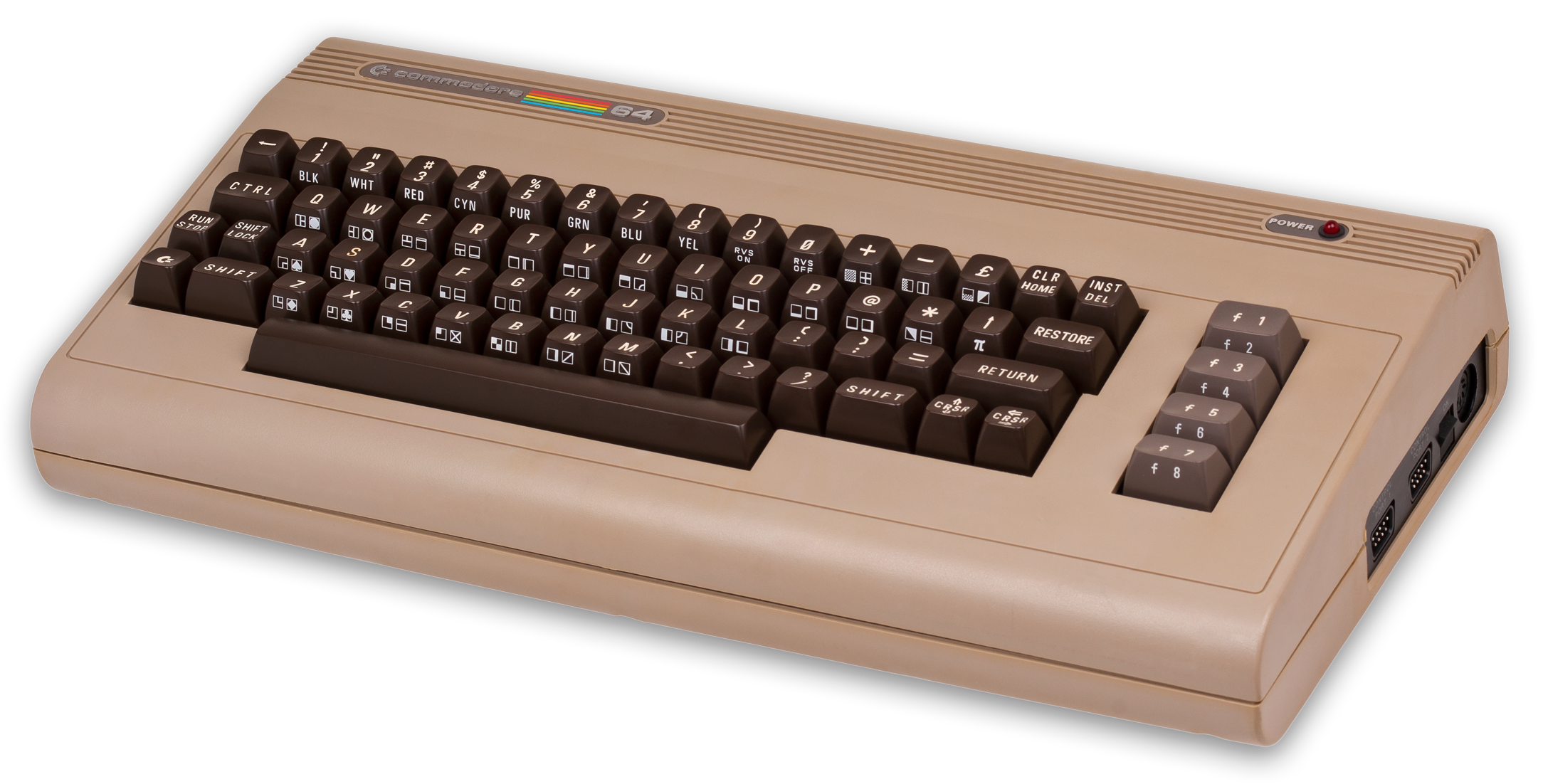 Personal Vintage Computer 64 Emulator Commodore Keyboard Transparent PNG Image