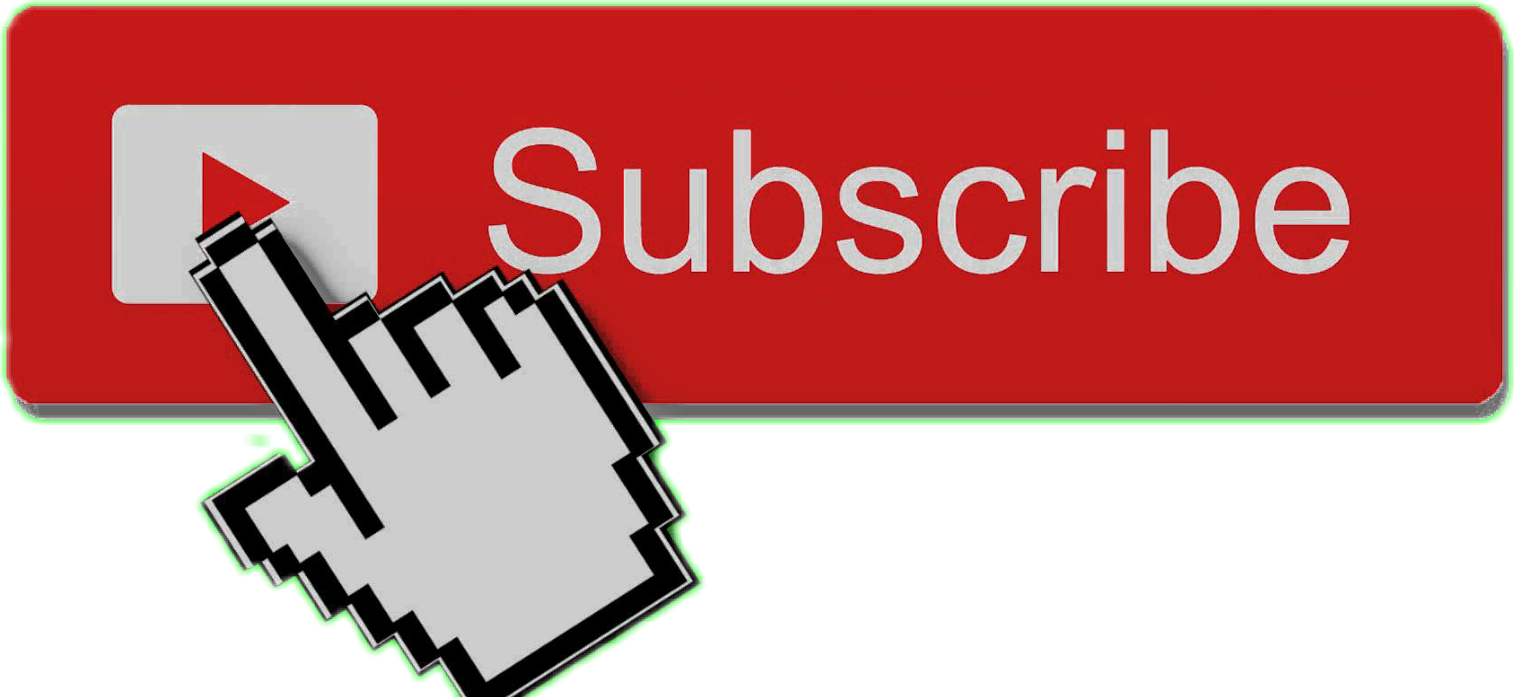 Youtube Button Chroma Subscribe Computer Key Mouse Transparent PNG Image