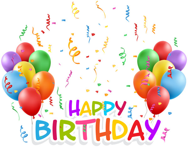 Confetti Birthday Happy Free Clipart HQ Transparent PNG Image