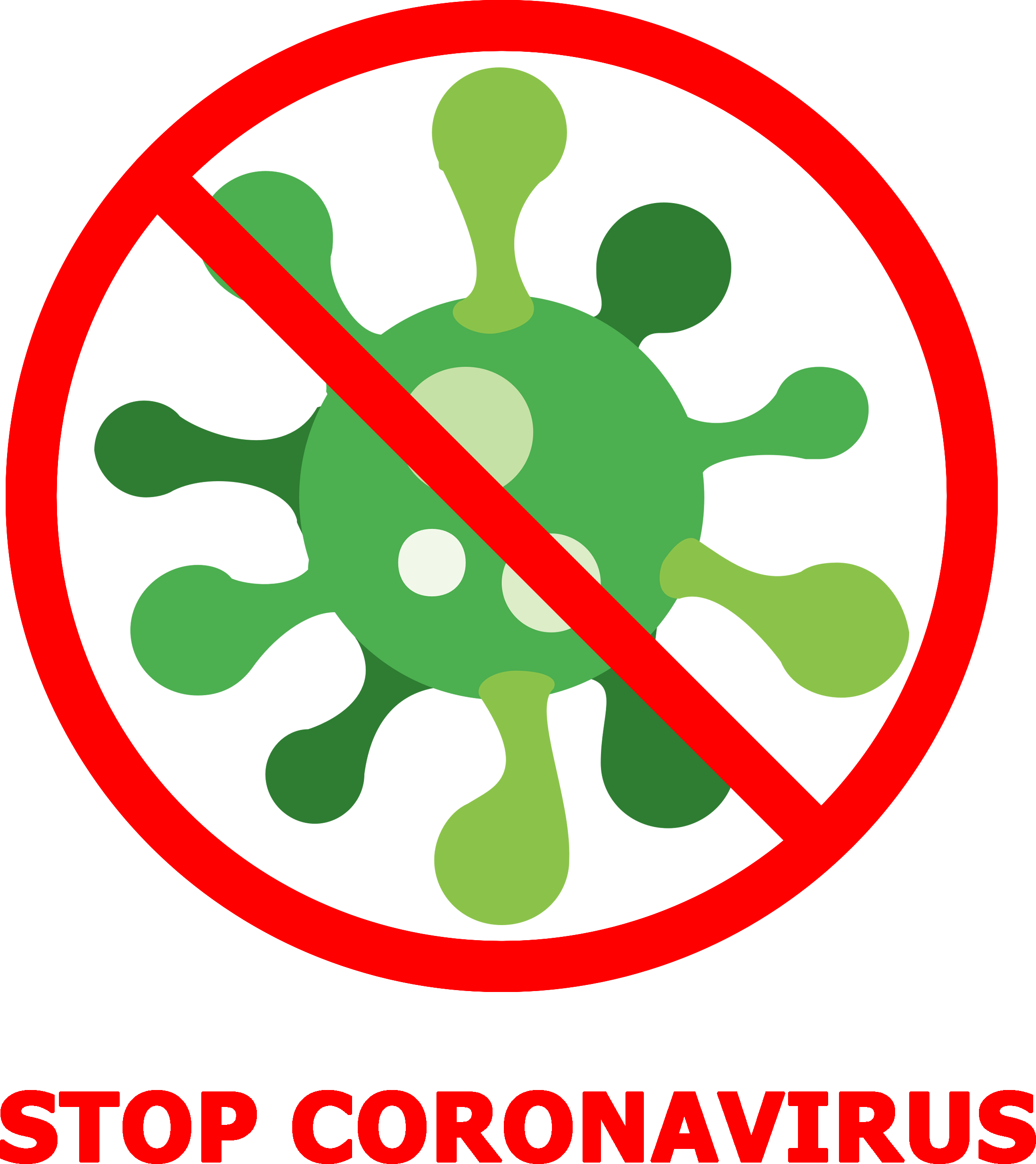 Coronavirus Stop Sign Download HQ Transparent PNG Image