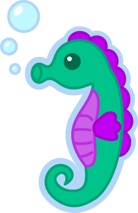 Cute Seahorse Transparent Transparent PNG Image