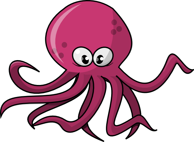 Cute Octopus File Transparent PNG Image