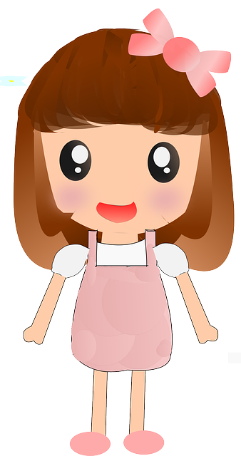 Cute Cartoon Girl Image Transparent PNG Image