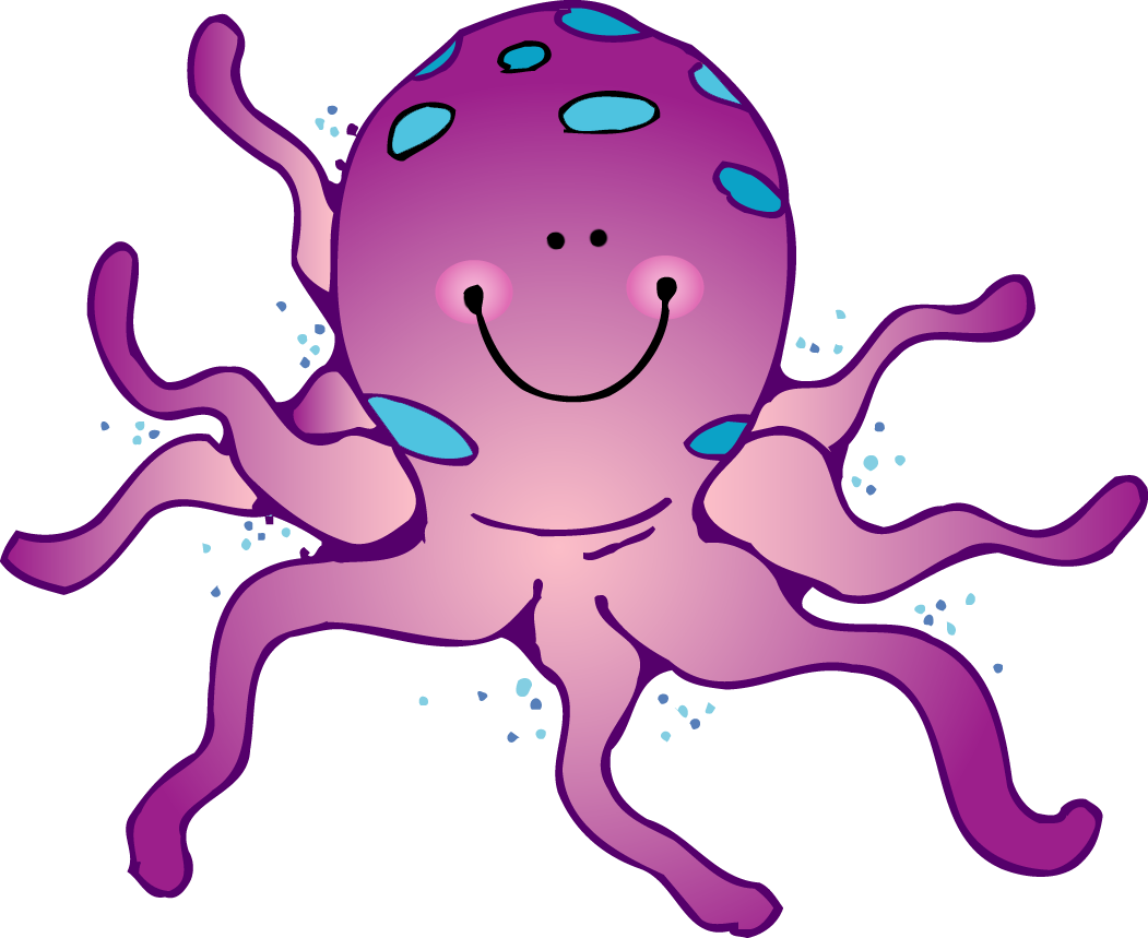 Cute Octopus Clipart Transparent PNG Image