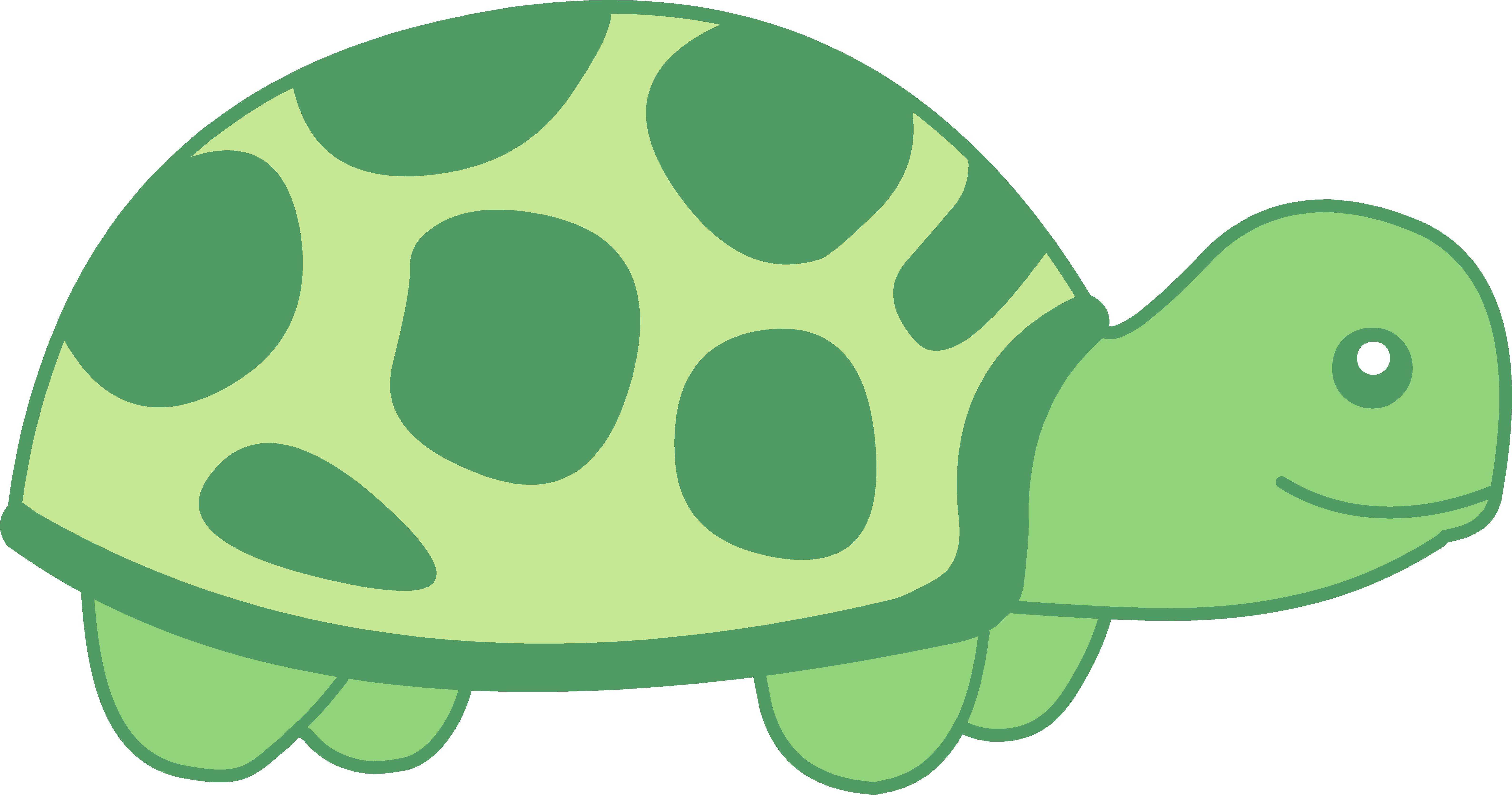 Cute Turtle Clipart Transparent PNG Image