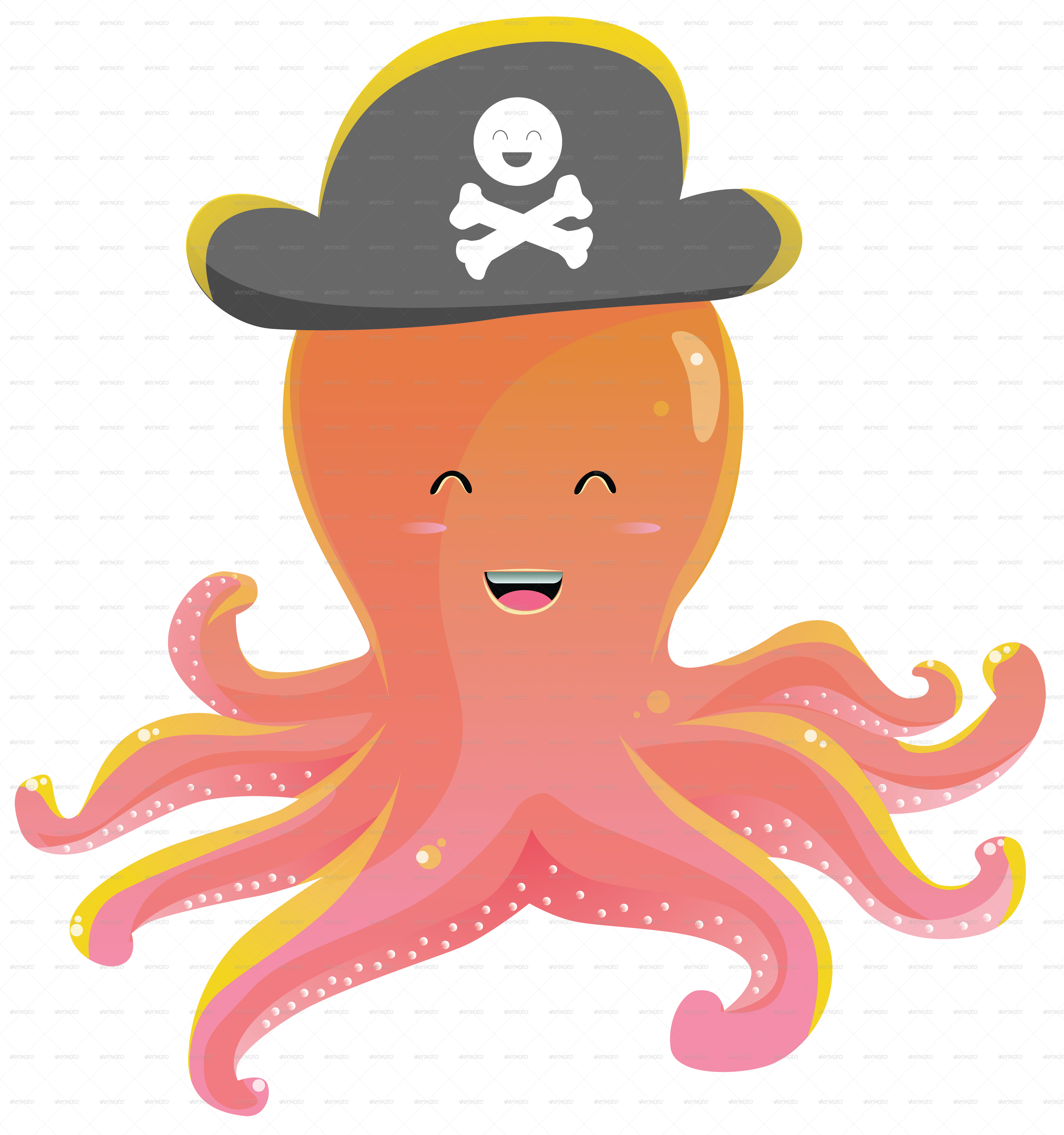 Cute Octopus Picture Transparent PNG Image