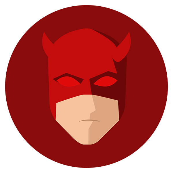 Daredevil Face Netflix Red Logo Download HD PNG Transparent PNG Image