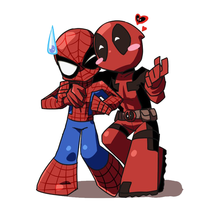 Spiderman And Deadpool Free Photo Transparent PNG Image