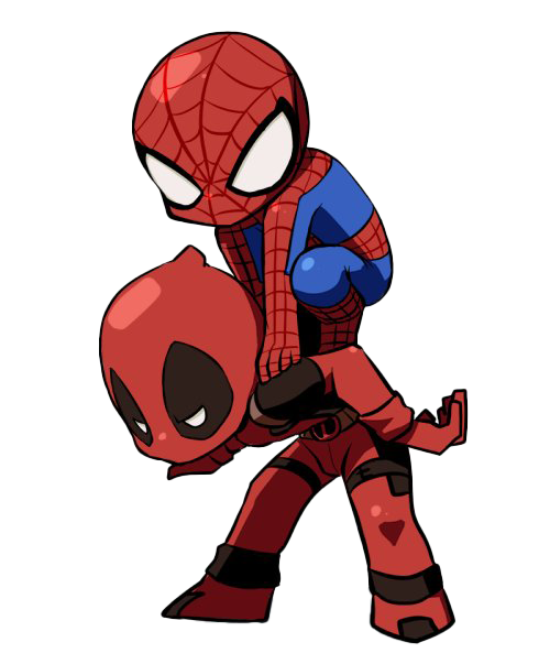 Spiderman And Deadpool Picture Download HQ Transparent PNG Image