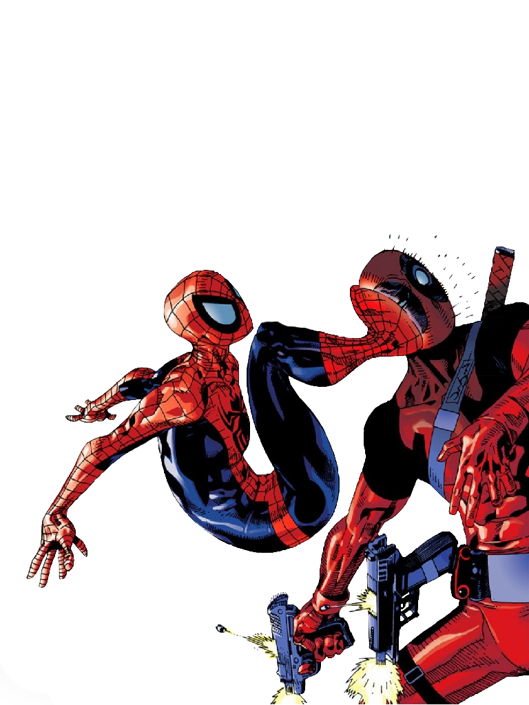 Spiderman And Deadpool Free HQ Image Transparent PNG Image