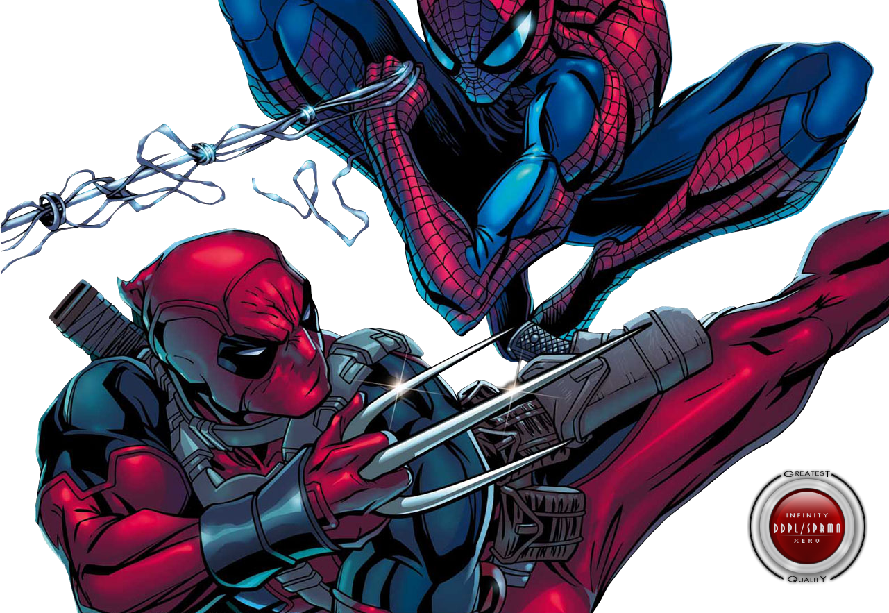 Spiderman And Deadpool Picture Free Transparent Image HQ Transparent PNG Image