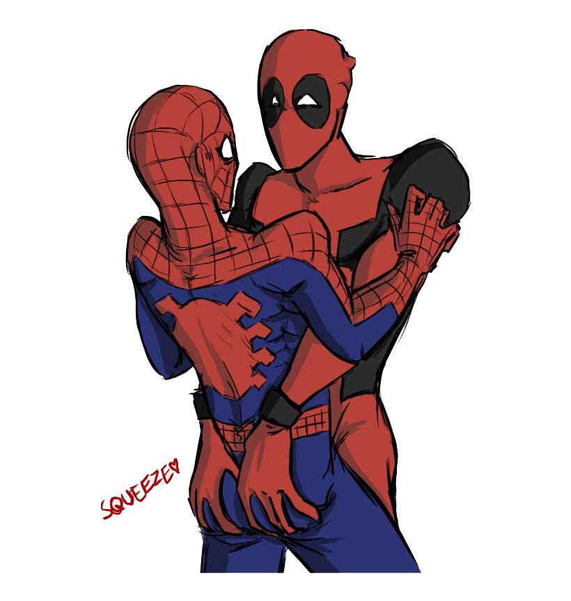 Spiderman And Deadpool Free PNG HQ Transparent PNG Image