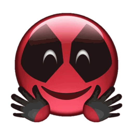 Sticker Deadpool Nose Red Emoji HQ Image Free PNG Transparent PNG Image