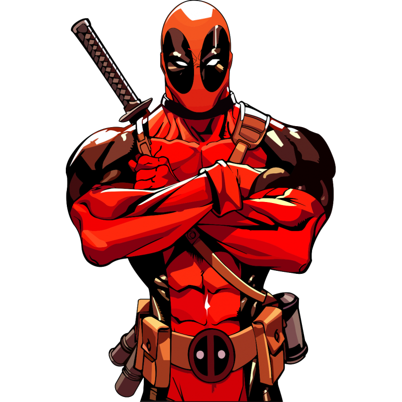 Superhero Comics Character Fictional Deadpool Marvel Transparent PNG Image