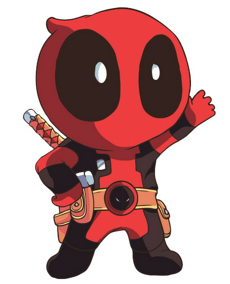 Cute Deadpool Chibi Png Transparent PNG Image