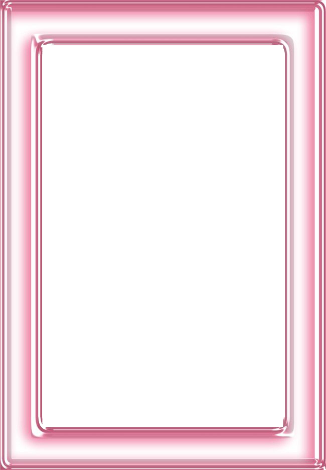 Pink Picture Frame Square Free Clipart HQ Transparent PNG Image