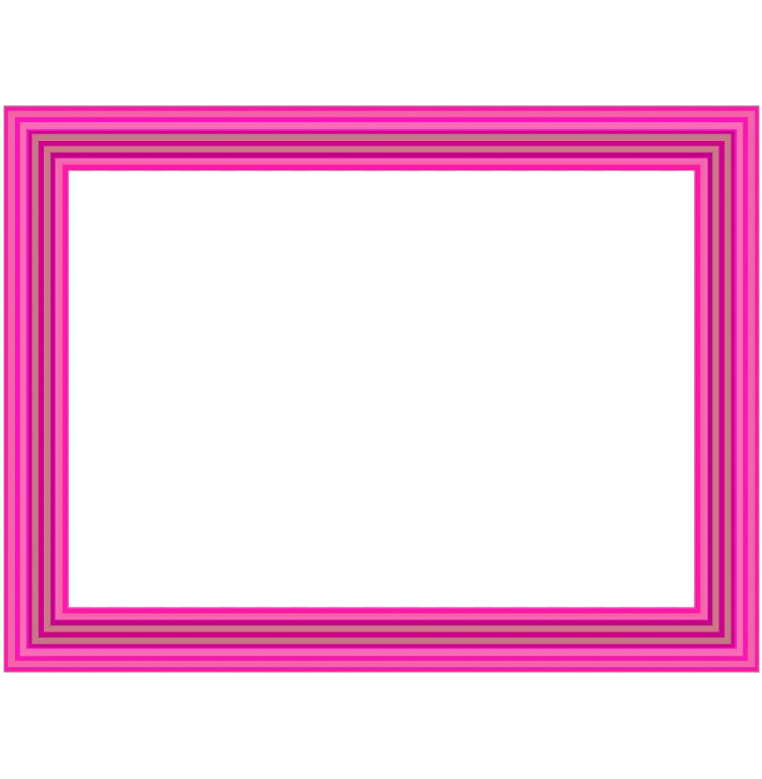 Pink Frame Square Free Clipart HQ Transparent PNG Image