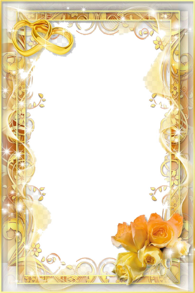 Frame Gold Invitation Free Transparent Image HD Transparent PNG Image