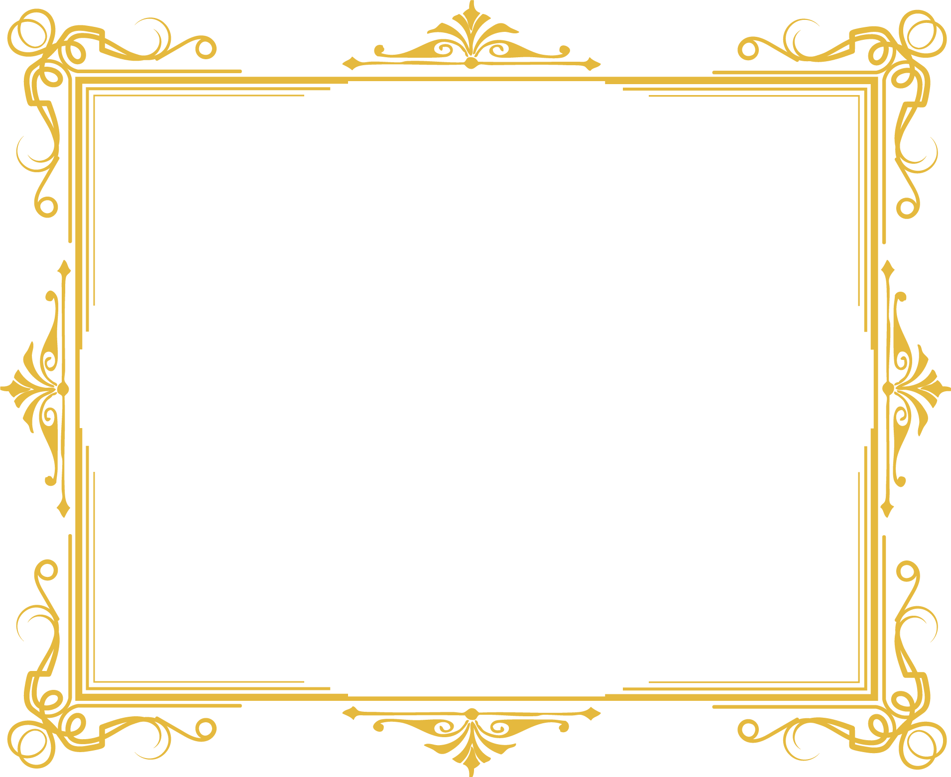 Golden Frame Luxury Free Clipart HD Transparent PNG Image