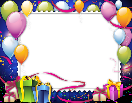 Frame Birthday Balloons Free Clipart HD Transparent PNG Image