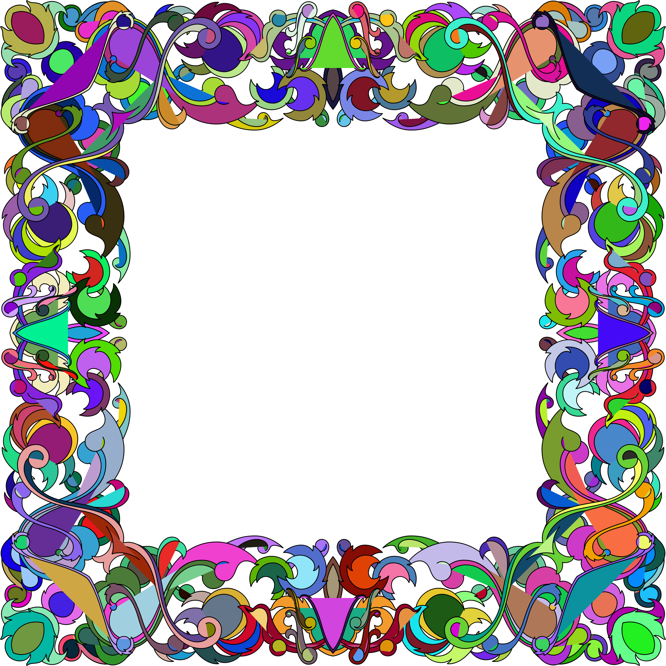 Abstract Frame Free Clipart HQ Transparent PNG Image