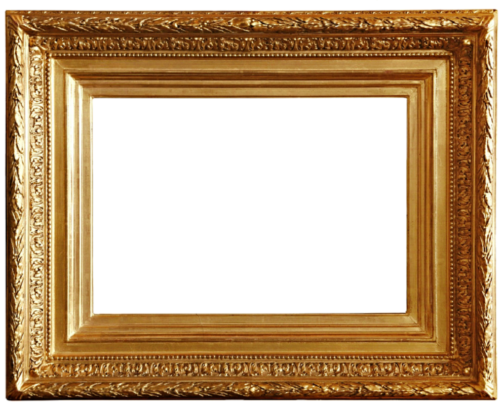 Antique Picture Frame Gold Free HQ Image Transparent PNG Image