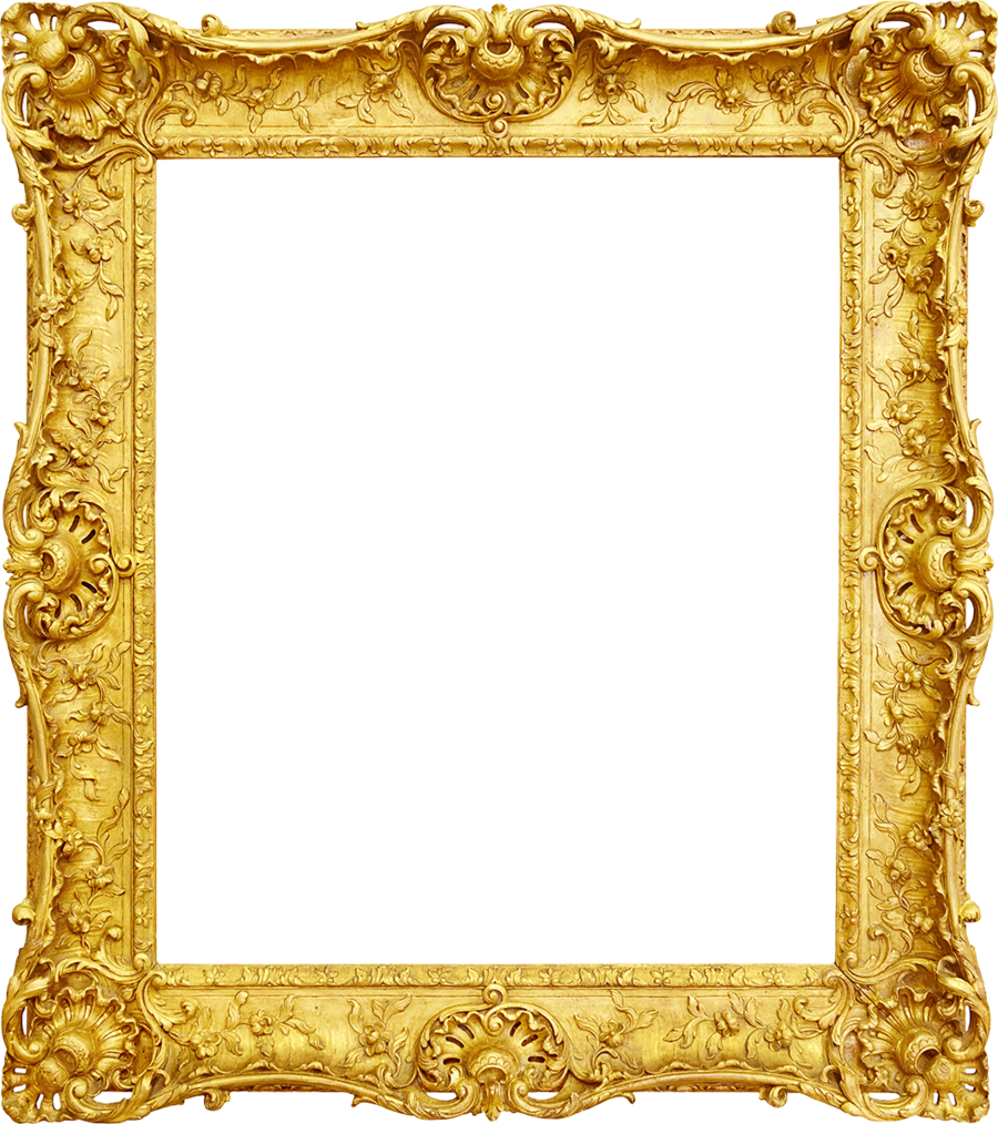 Antique Picture Frame Gold Free Clipart HD Transparent PNG Image