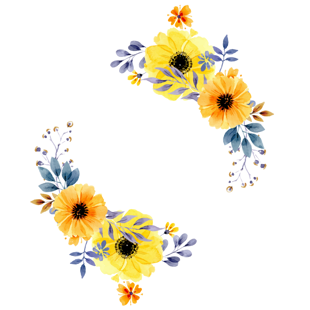 Flowers Border Free HQ Image Transparent PNG Image