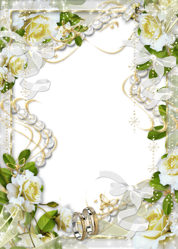 White Flowers Frame Download Free Image Transparent PNG Image