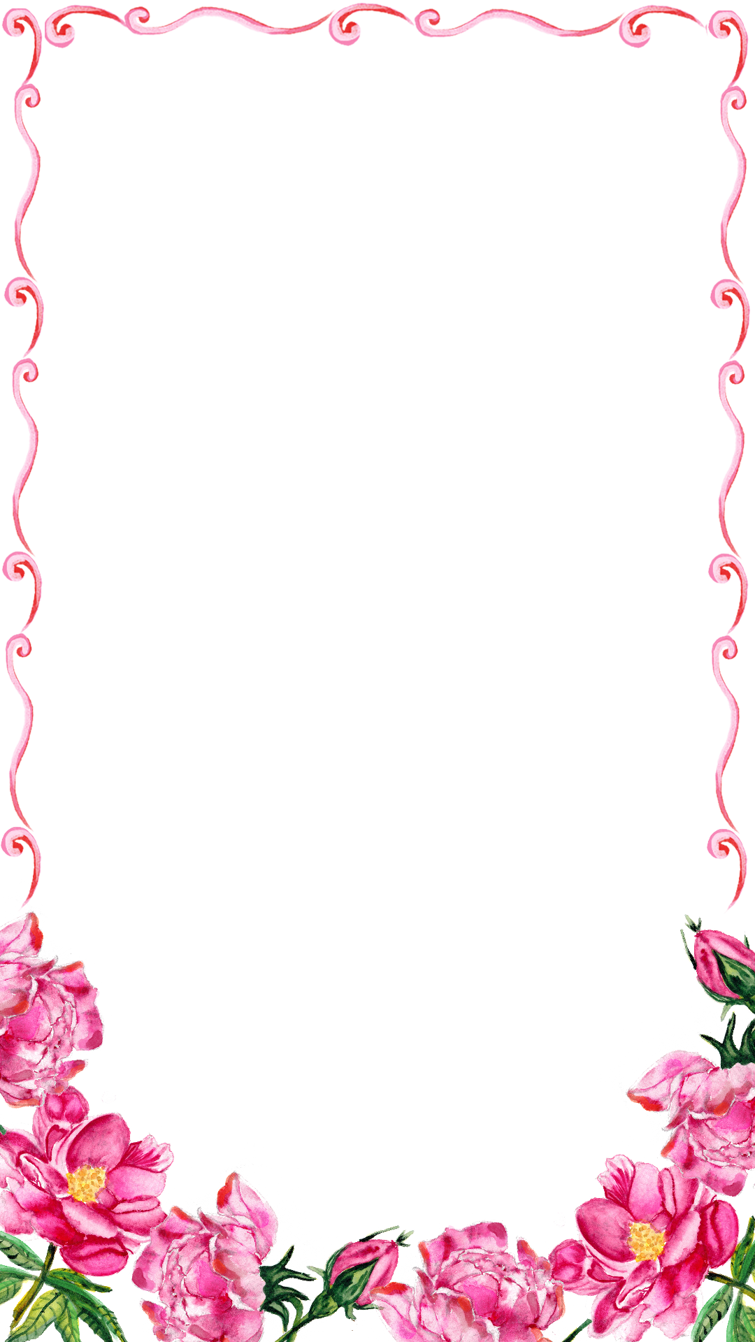 Floral Rose Border Free HQ Image Transparent PNG Image