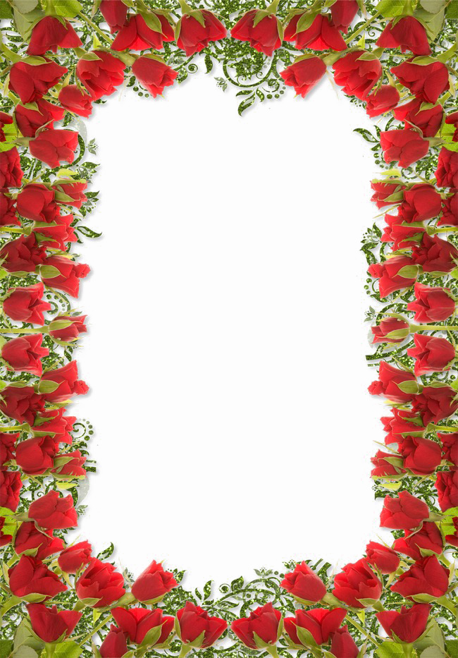 Floral Rose Border Photos Free Clipart HQ Transparent PNG Image