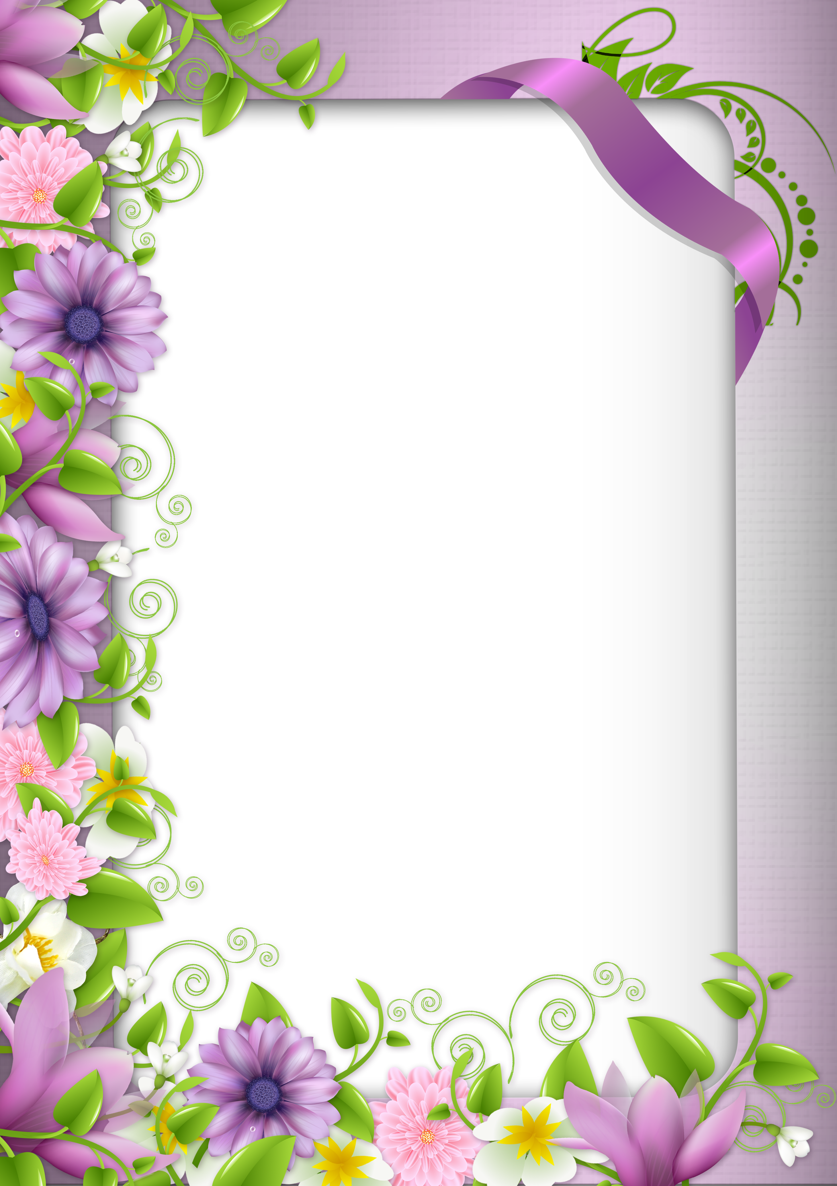 Frame Flower Border Free Download PNG HD Transparent PNG Image