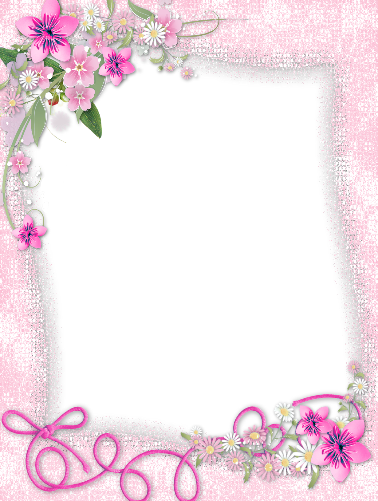 Vector Frame Flower Border PNG File HD Transparent PNG Image