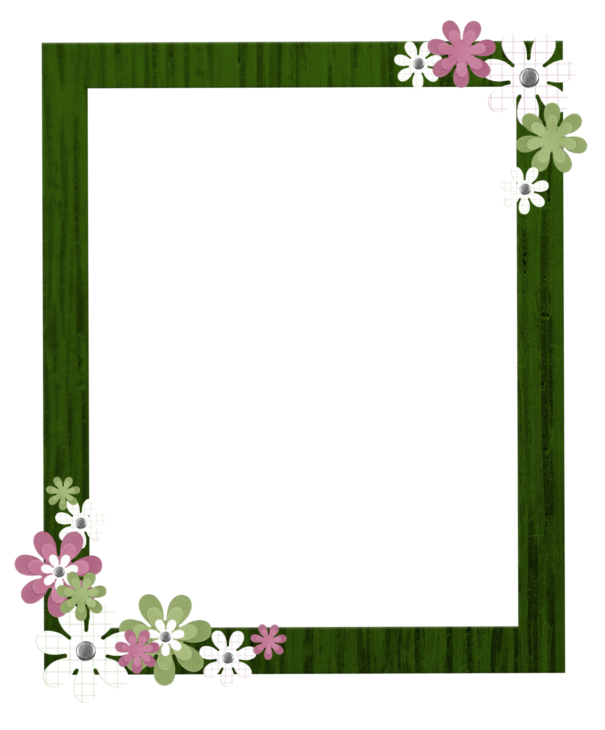 Frame Square Border Flower Download HQ Transparent PNG Image