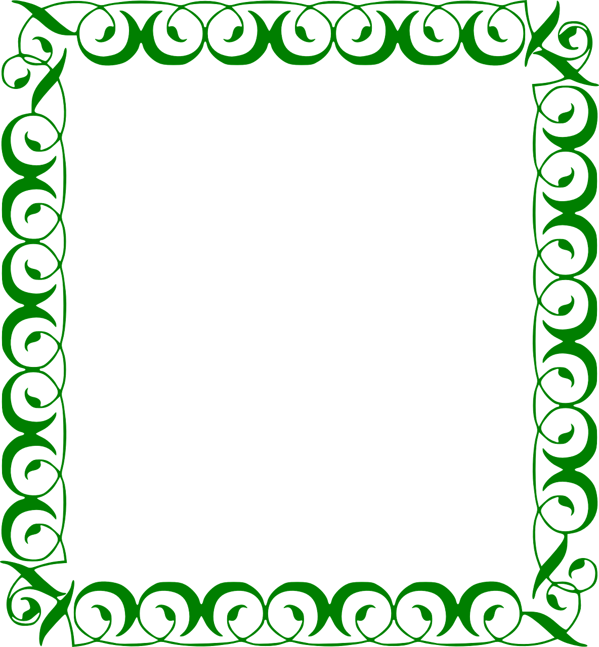 Green Frame Border Free Photo Transparent PNG Image