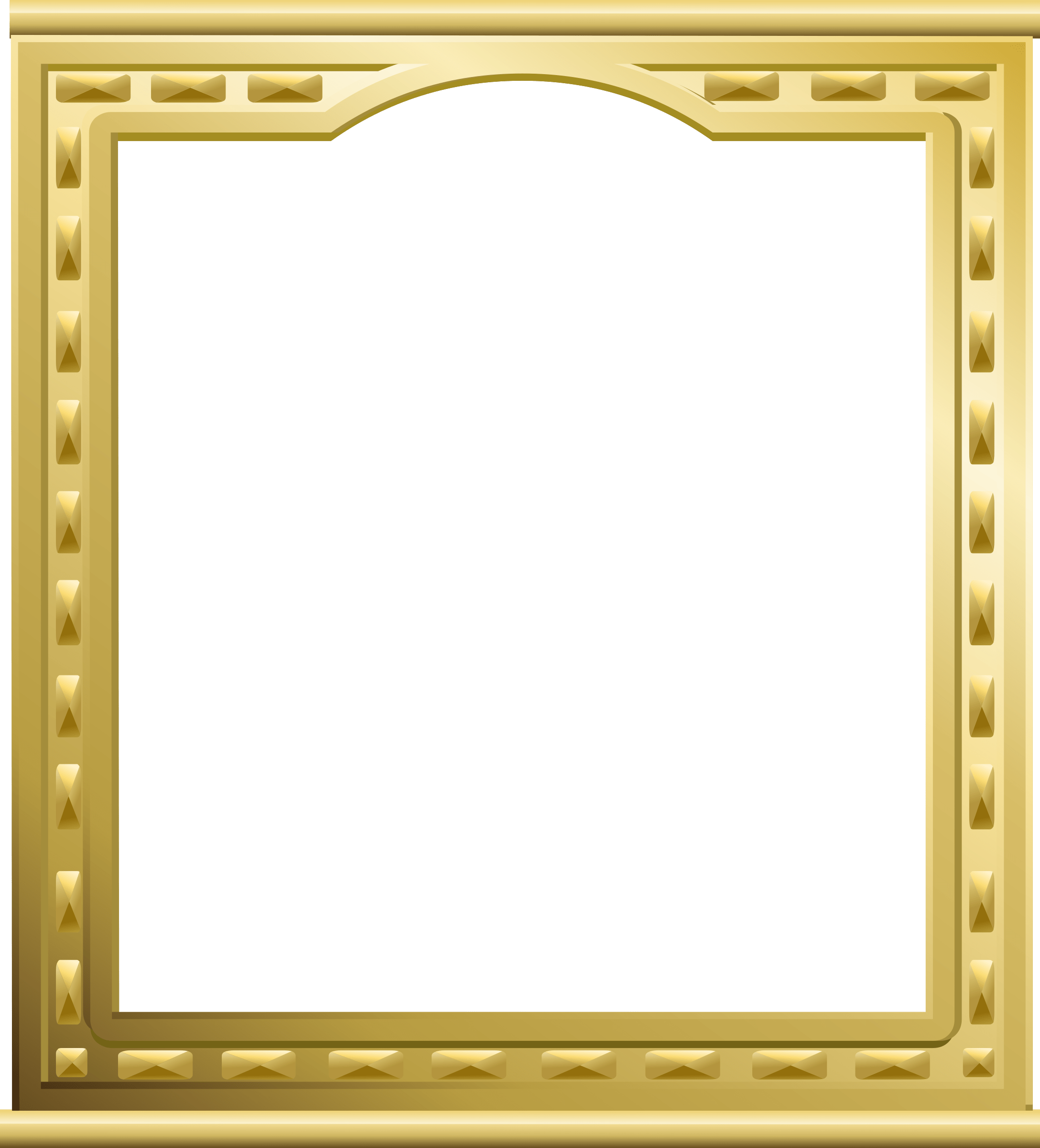 Golden Frame PNG Image High Quality Transparent PNG Image