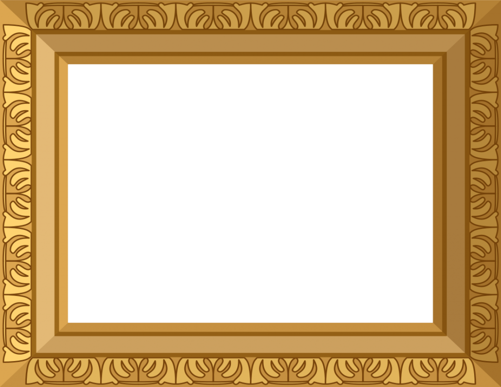 Golden Frame Rectangle HD Image Free Transparent PNG Image