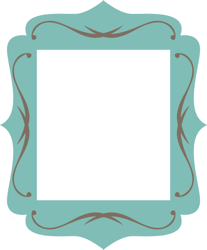 Frame Teal Free Clipart HD Transparent PNG Image