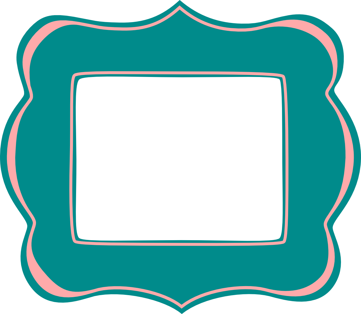 Frame Vector Teal Download HQ Transparent PNG Image