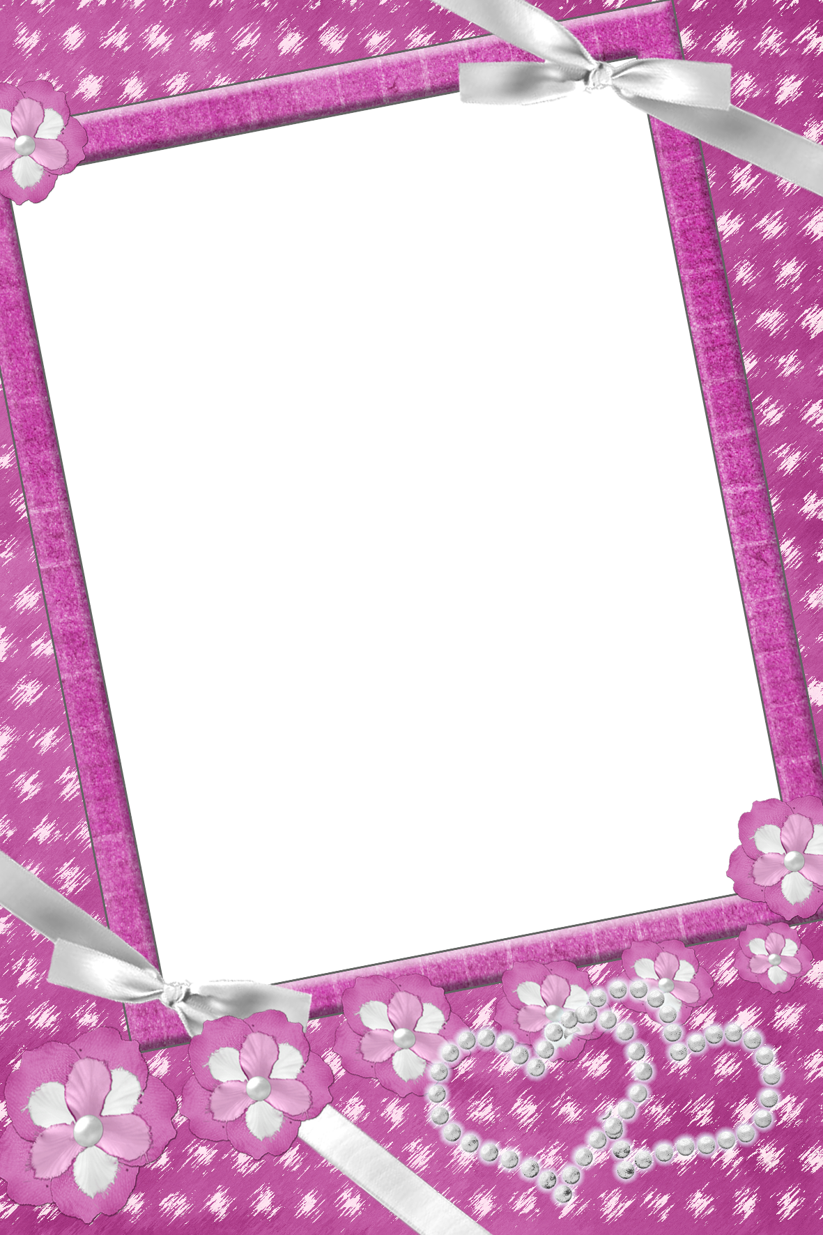 Border Frame Fuchsia PNG Image High Quality Transparent PNG Image