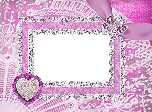 Border Frame Fuchsia Free Clipart HQ Transparent PNG Image