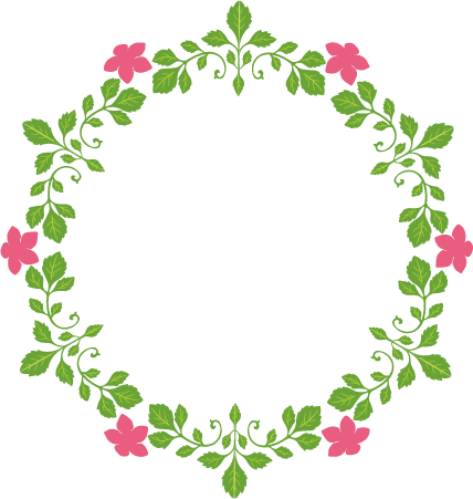 Floral Round Frame Transparent Transparent PNG Image